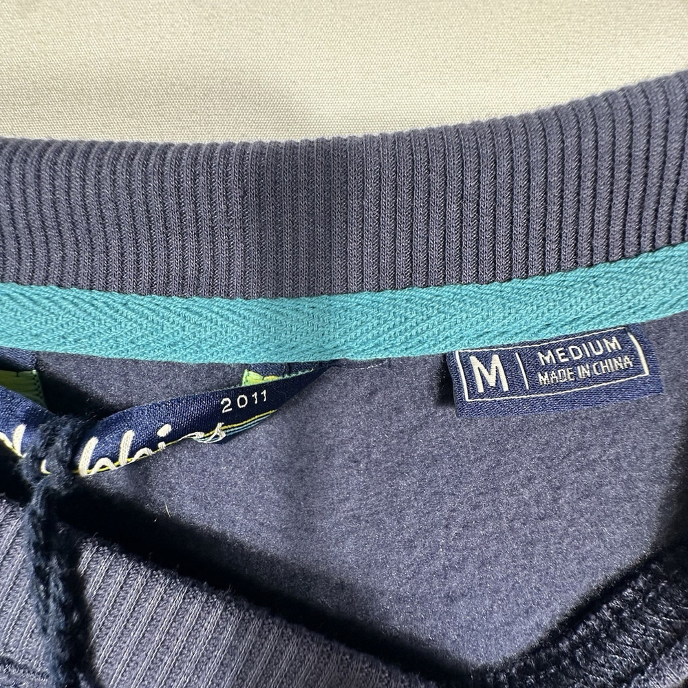 Chubbies Men's Soft Terry Crewneck The Sketchy Blue Sweat Shirt Size Medium - Picture 7 of 8